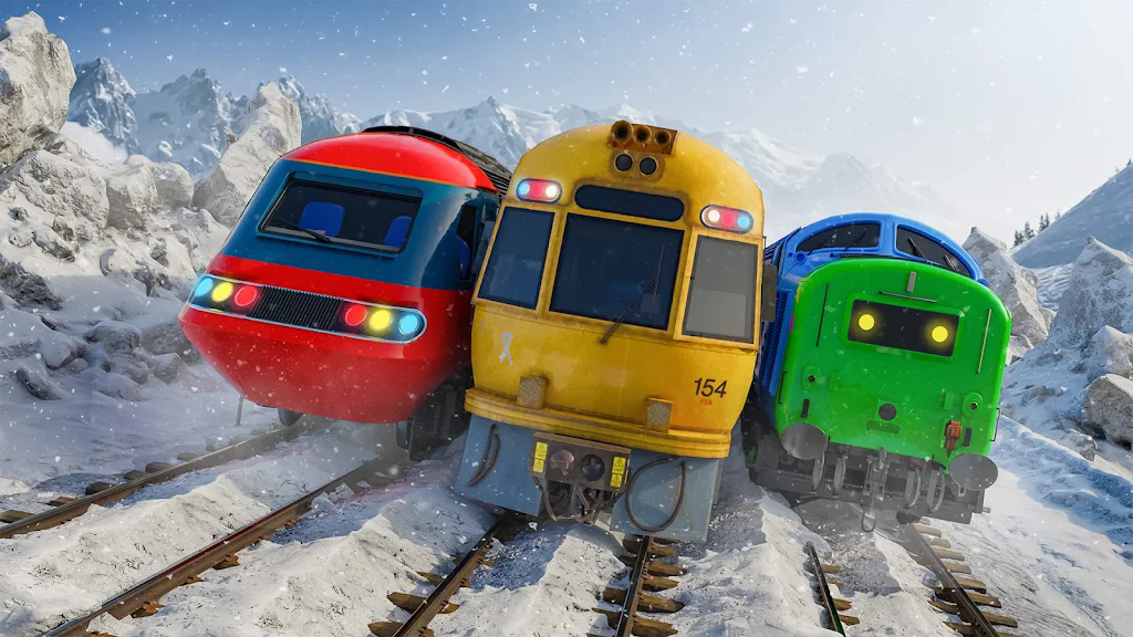 雪地上坡火车驾驶模拟官网版